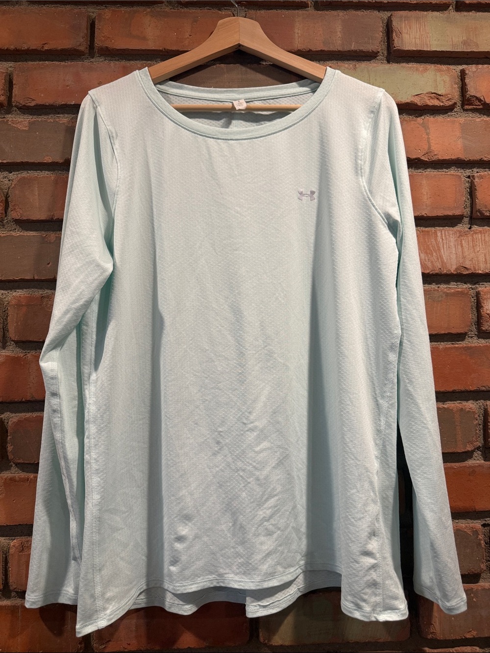 Under Armour Pale Blue Long Sleeve Performance Tee